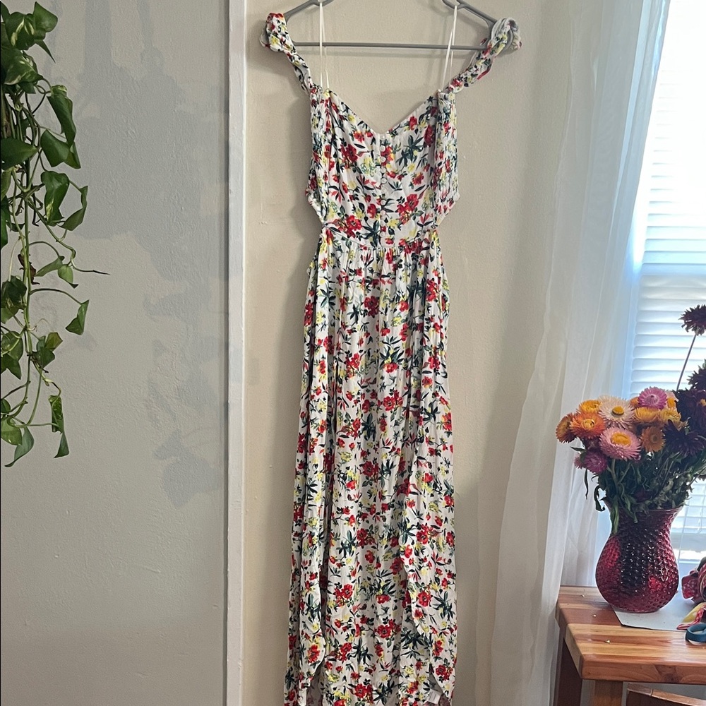 Lush Multicolor Floral Maxi Dress
